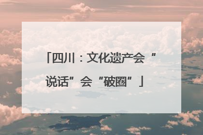 四川：文化遗产会“说话”会“破圈”