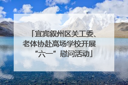 宜宾叙州区关工委、老体协赴高场学校开展“六一”慰问活动