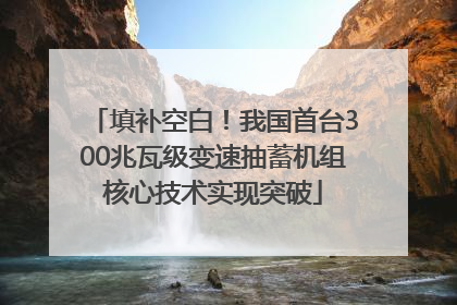 填补空白！我国首台300兆瓦级变速抽蓄机组核心技术实现突破