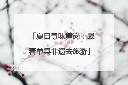 夏日寻味黄岗：跟着单县非遗去旅游