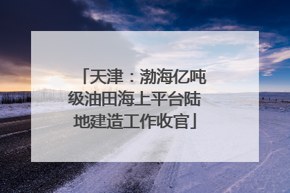 天津：渤海亿吨级油田海上平台陆地建造工作收官