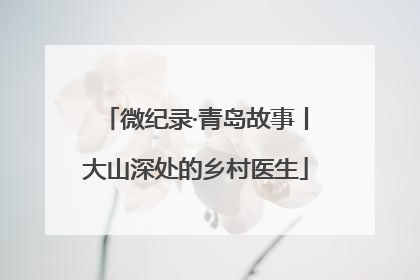 微纪录·青岛故事丨大山深处的乡村医生