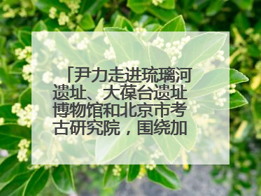 尹力走进琉璃河遗址、大葆台遗址博物馆和北京市考古研究院，围绕加强历史文化名城保护调研