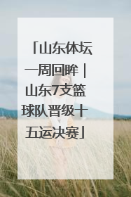 山东体坛一周回眸｜山东7支篮球队晋级十五运决赛