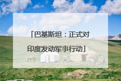 巴基斯坦：正式对印度发动军事行动