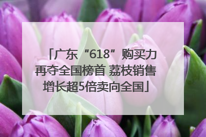 广东“618”购买力再夺全国榜首 荔枝销售增长超5倍卖向全国