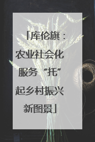 库伦旗：农业社会化服务“托”起乡村振兴新图景