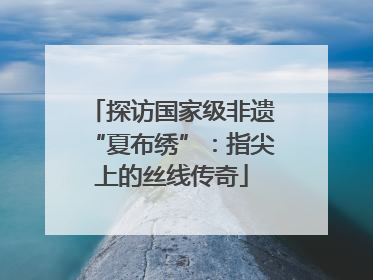 探访国家级非遗“夏布绣”：指尖上的丝线传奇