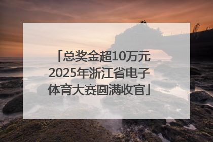 总奖金超10万元 2025年浙江省电子体育大赛圆满收官