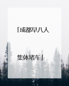 成都早八人集体堵车