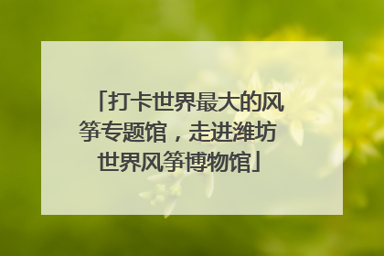 打卡世界最大的风筝专题馆，走进潍坊世界风筝博物馆