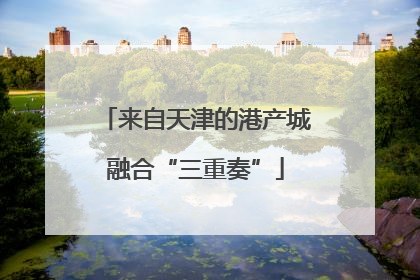 来自天津的港产城融合“三重奏”