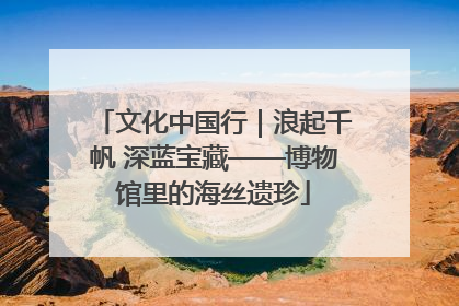 文化中国行｜浪起千帆 深蓝宝藏——博物馆里的海丝遗珍
