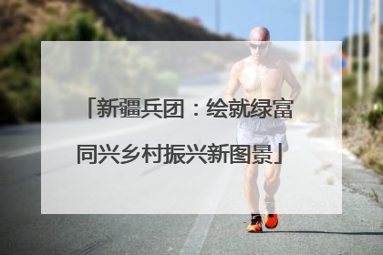 新疆兵团：绘就绿富同兴乡村振兴新图景