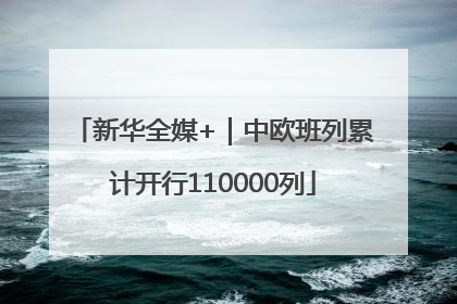 新华全媒+｜中欧班列累计开行110000列