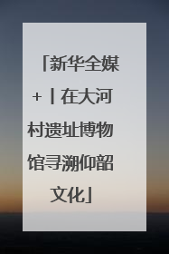 新华全媒+丨在大河村遗址博物馆寻溯仰韶文化
