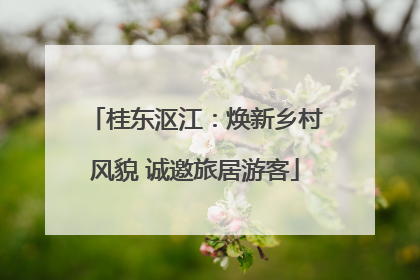 桂东沤江：焕新乡村风貌 诚邀旅居游客