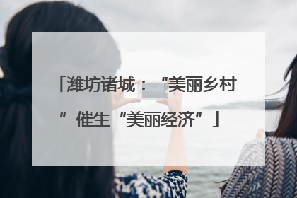 潍坊诸城：“美丽乡村”催生“美丽经济”
