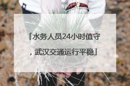 水务人员24小时值守，武汉交通运行平稳