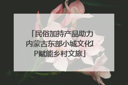 民俗加持产品助力 内蒙古东部小城文化IP赋能乡村文旅