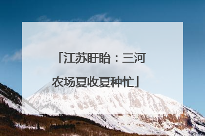 江苏盱眙：三河农场夏收夏种忙