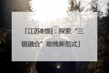 江苏射阳：探索“三链融合”助残新范式