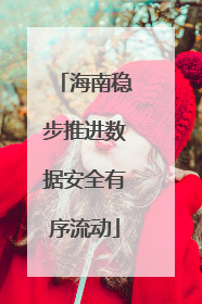海南稳步推进数据安全有序流动