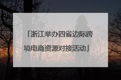 浙江举办四省边际跨境电商资源对接活动