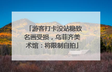 游客打卡没站稳致名画受损，乌菲齐美术馆：将限制自拍