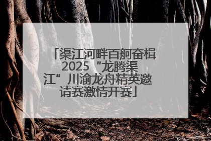 渠江河畔百舸奋楫 2025“龙腾渠江”川渝龙舟精英邀请赛激情开赛