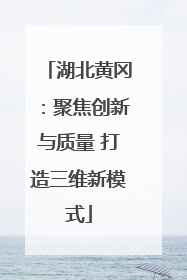 湖北黄冈：聚焦创新与质量 打造三维新模式