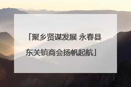 聚乡贤谋发展 永春县东关镇商会扬帆起航