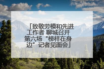 致敬劳模和先进工作者 聊城召开第六场“榜样在身边”记者见面会