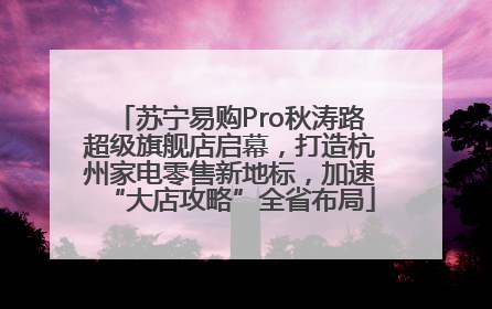 苏宁易购Pro秋涛路超级旗舰店启幕，打造杭州家电零售新地标，加速“大店攻略”全省布局