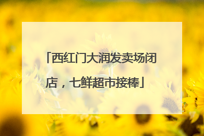 西红门大润发卖场闭店，七鲜超市接棒
