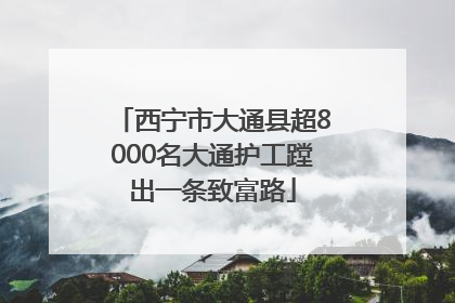 西宁市大通县超8000名大通护工蹚出一条致富路