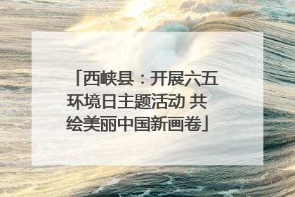 西峡县：开展六五环境日主题活动 共绘美丽中国新画卷