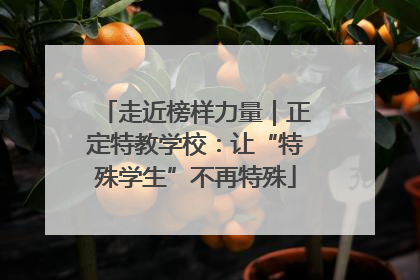 走近榜样力量｜正定特教学校：让“特殊学生”不再特殊