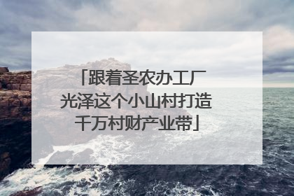 跟着圣农办工厂 光泽这个小山村打造千万村财产业带