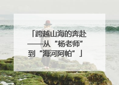 跨越山海的奔赴——从“杨老师”到“海河阿帕”