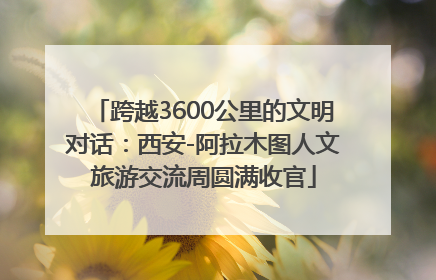 跨越3600公里的文明对话：西安-阿拉木图人文旅游交流周圆满收官