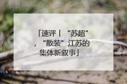 速评丨“苏超”，“散装”江苏的集体新叙事