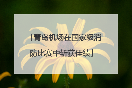 青岛机场在国家级消防比赛中斩获佳绩