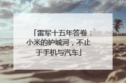雷军十五年答卷：小米的护城河，不止于手机与汽车