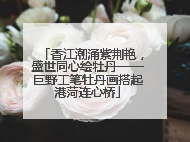 香江潮涌紫荆艳，盛世同心绘牡丹——巨野工笔牡丹画搭起港菏连心桥
