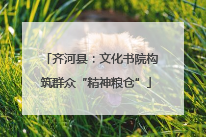 齐河县：文化书院构筑群众“精神粮仓”