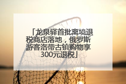 龙泉驿首批离境退税商店落地，俄罗斯游客洛带古镇购物享300元退税
