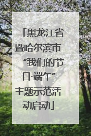 黑龙江省暨哈尔滨市“我们的节日·端午”主题示范活动启动