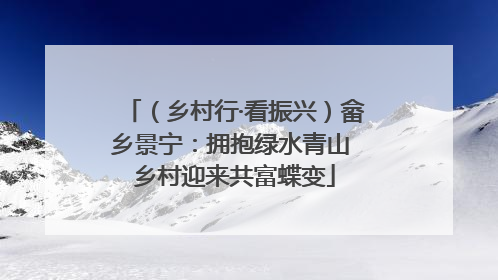 （乡村行·看振兴）畲乡景宁：拥抱绿水青山 乡村迎来共富蝶变