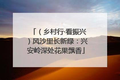 （乡村行·看振兴）风沙里长新绿：兴安岭深处花果飘香